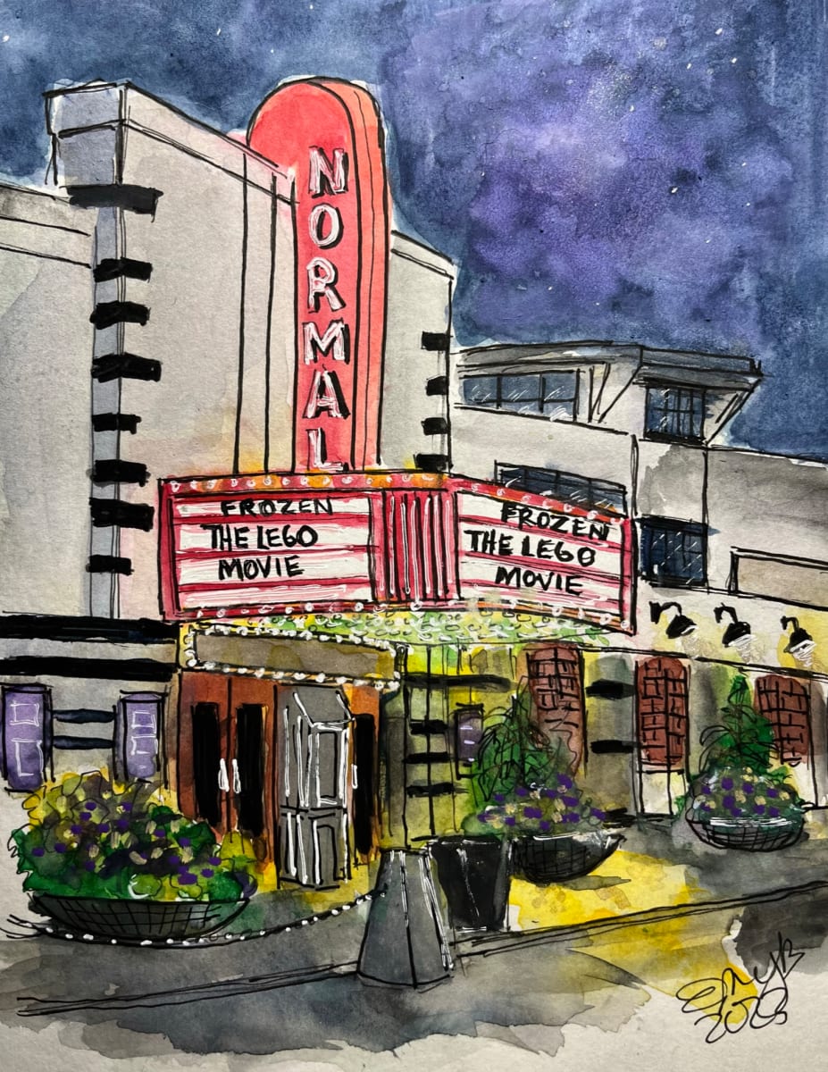 Normal Theatre at Night by Eileen Backman 