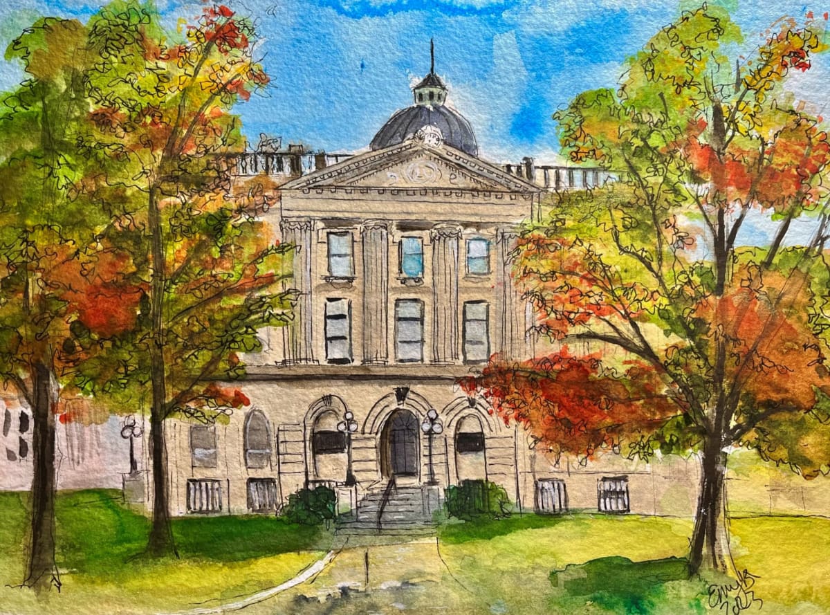 Old Courthouse - Fall Colors by Eileen Backman 