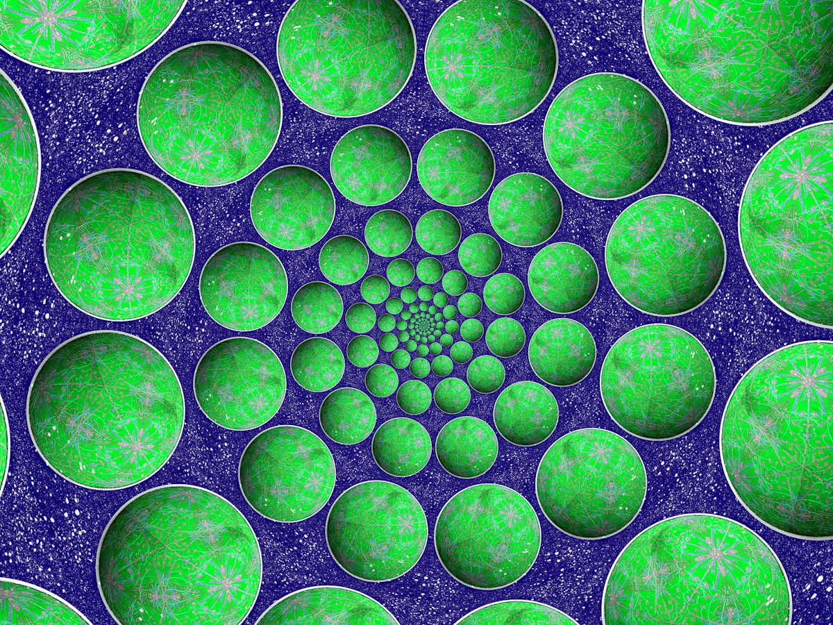 Green Ball Spiral, Image 9.