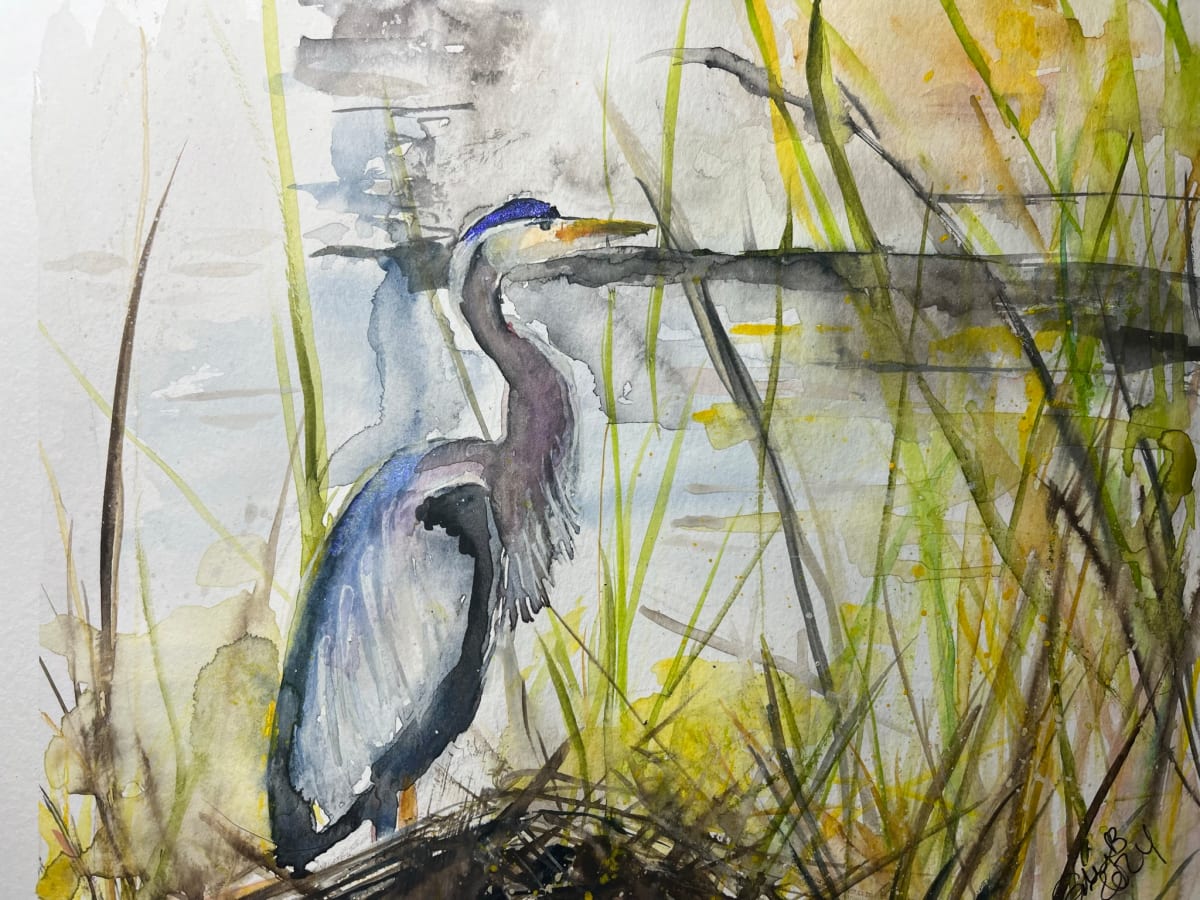 Morning Heron by Eileen Backman 