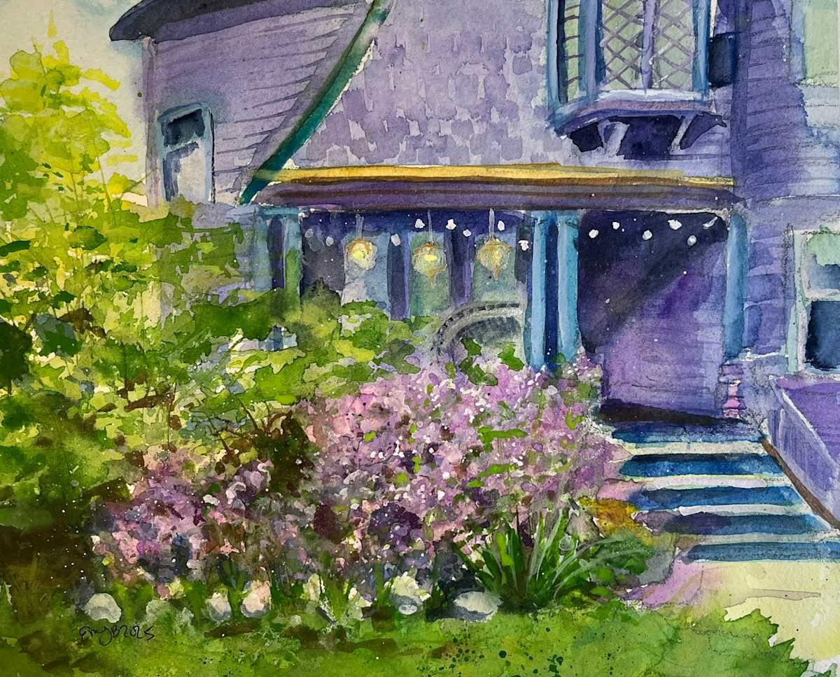 Purple House on Front Street in Spring by Eileen Backman, Image 1.