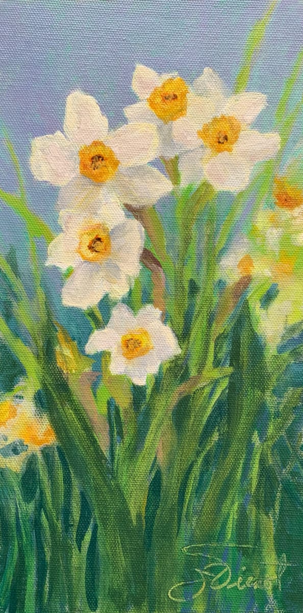 Facing the Sun (Daffodils) by Joan Vienot 