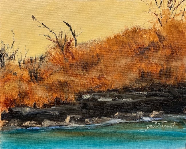 Winter Shore Brush by Joan Vienot 