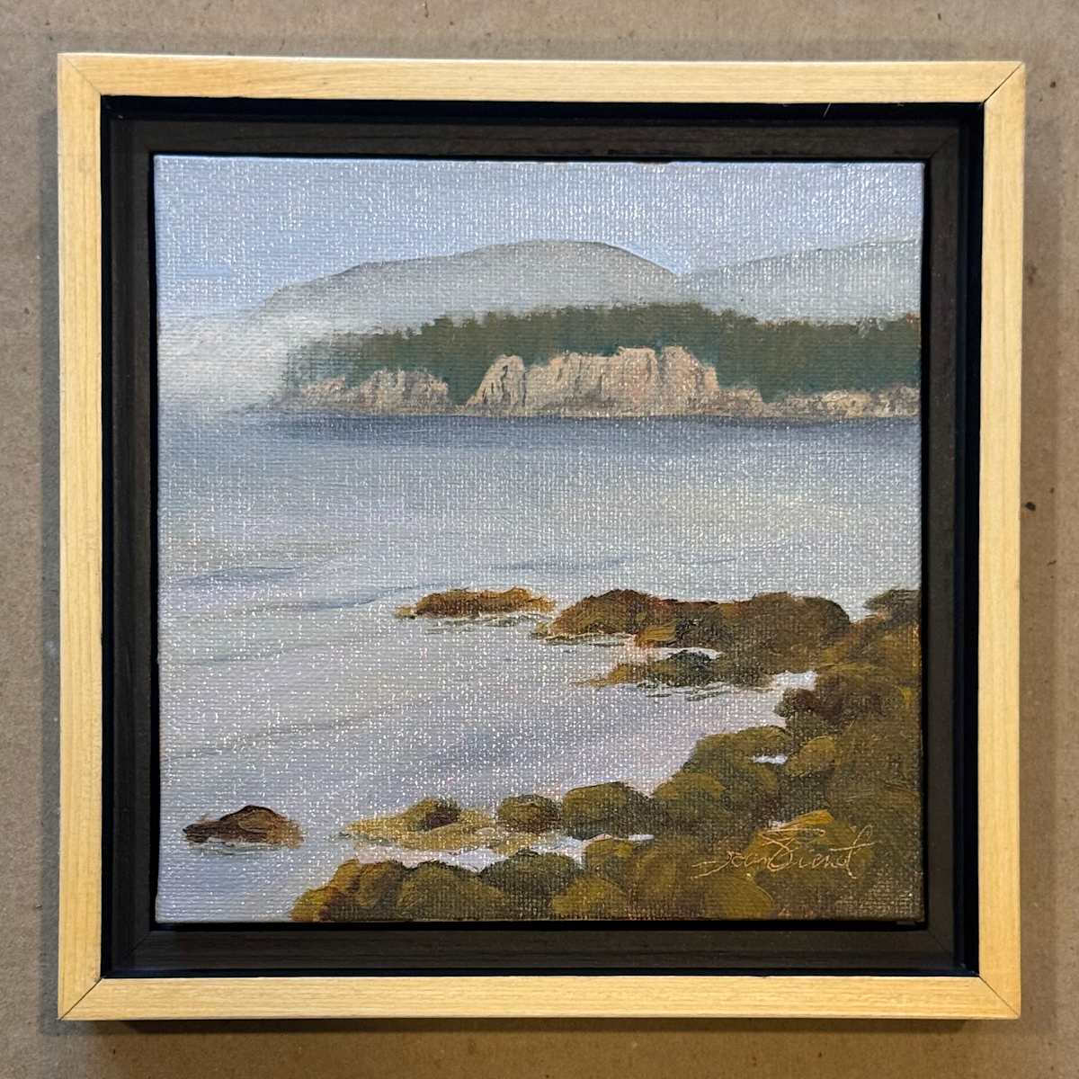 Fog Lifting Behind the Island 🔴 by Joan Vienot, Image 1.