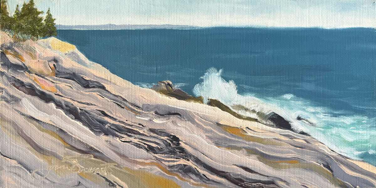 Rising Tide at Pemaquid by Joan Vienot, Image 1.