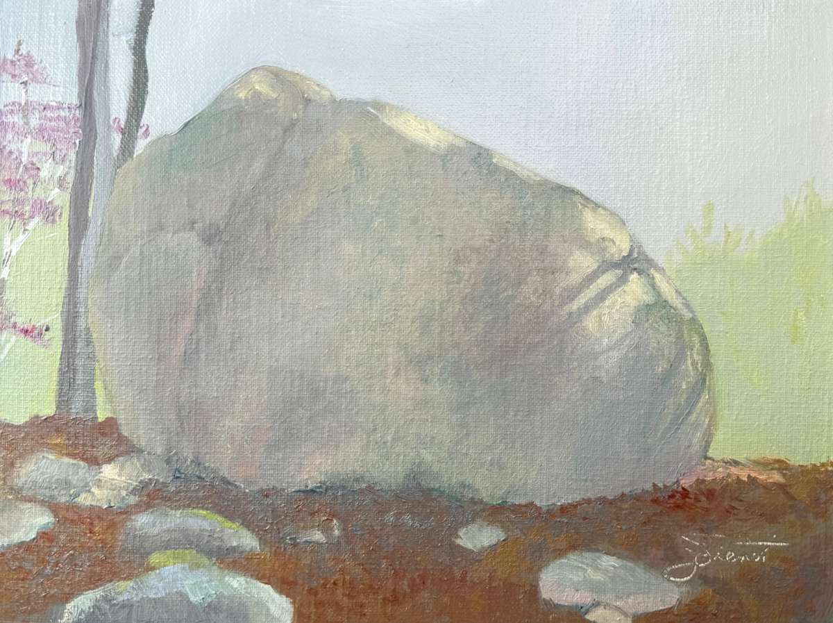 Study for Somes Pond Erratic by Joan Vienot 