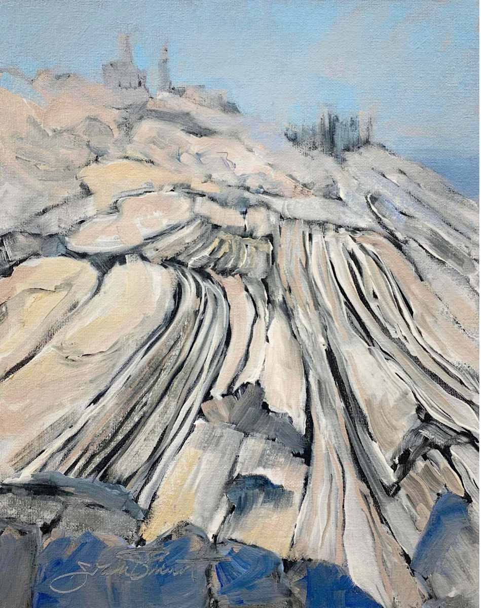 Print of Pemaquid Fog by Joan Vienot, Image 1.