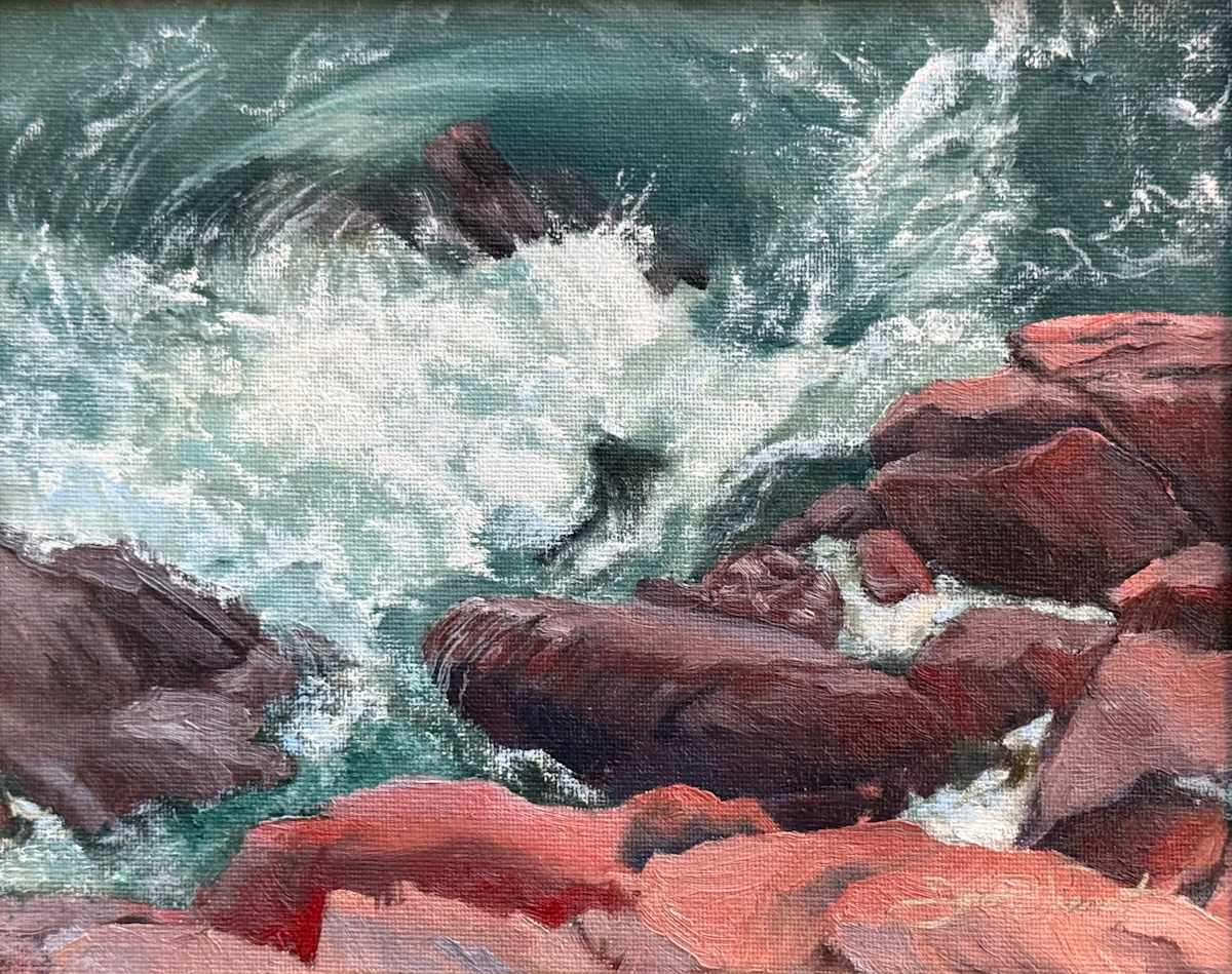 Below the Bass Harbor Light by Joan Vienot, Image 1.