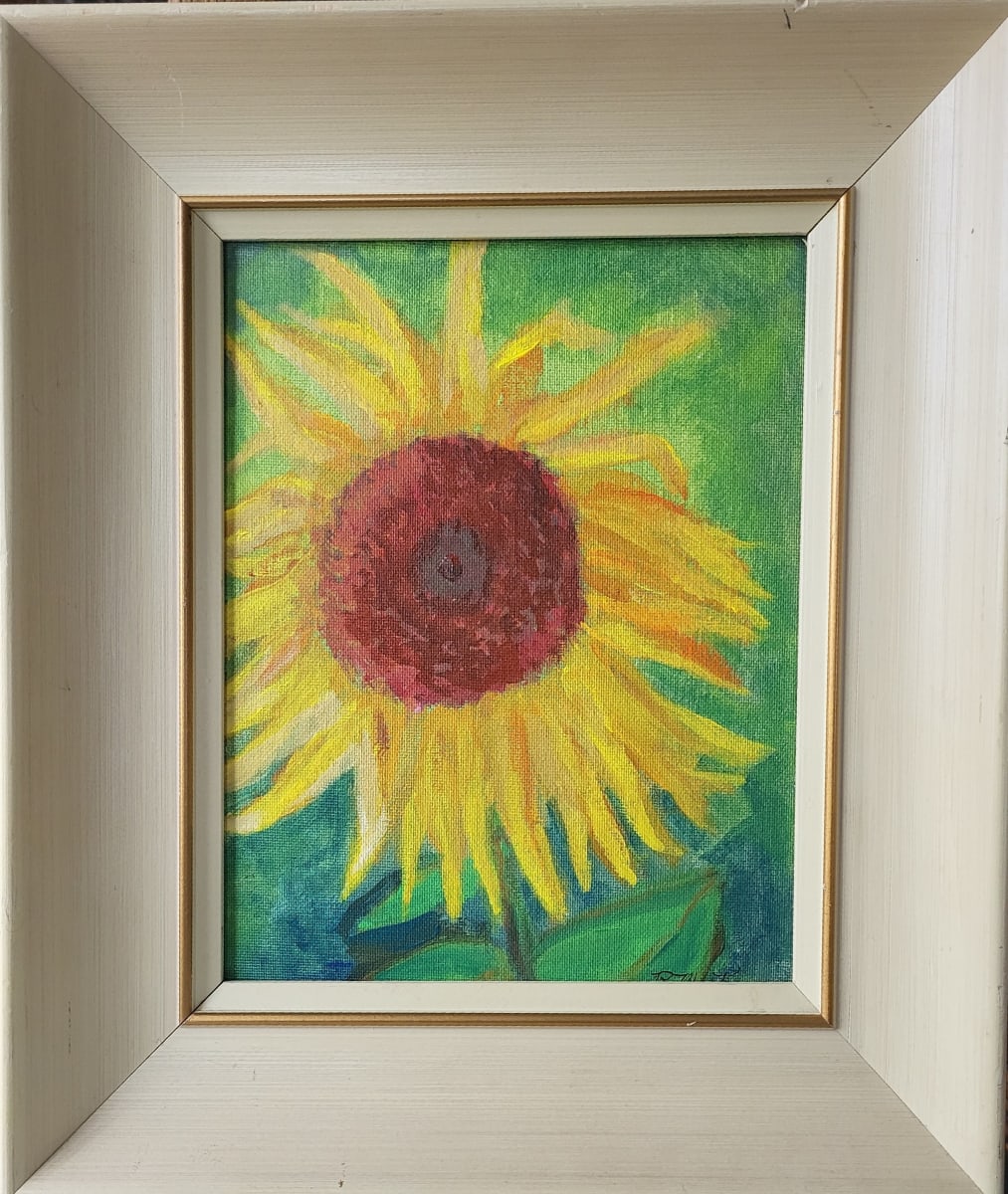 Turning Sunward by Rhondda MacKay  Image: Inspired by a field of sunflowers at the Experimental Farm.
