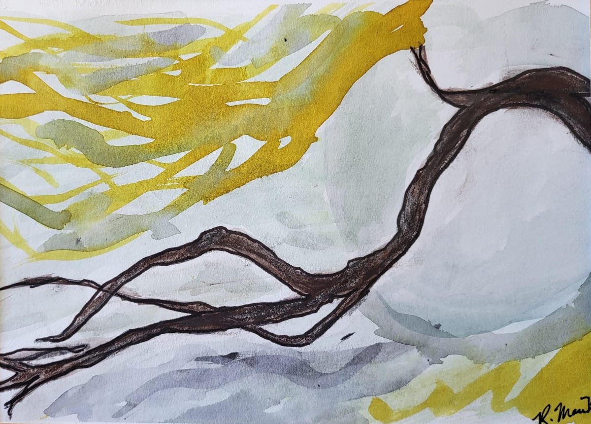 Moving On by Rhondda MacKay  Image: Inspired by a stick I picked up on a walk. Named as I adjusted to widowhood.