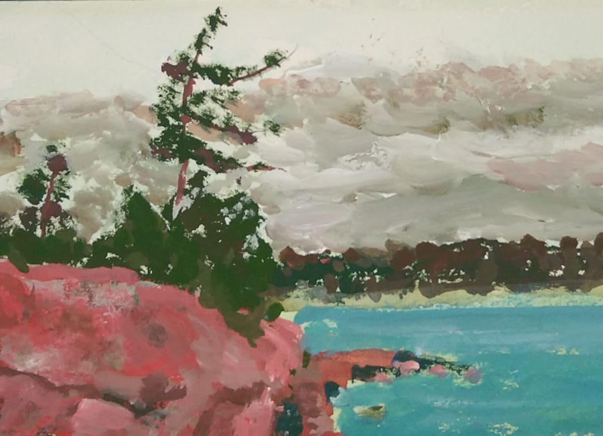 Benediction  Image: Pine tree watchinhg over the waters giving all a benediction.