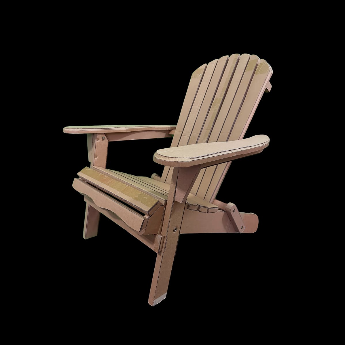 Cardboard Adirondack Chair by Kristen Mills 