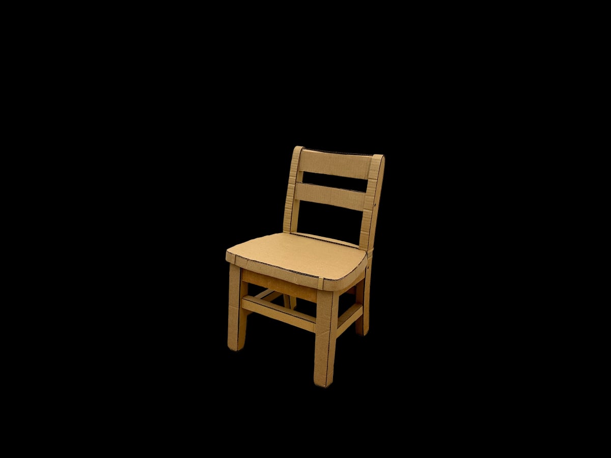 Cardboard Kid's Chair by Kristen Mills 