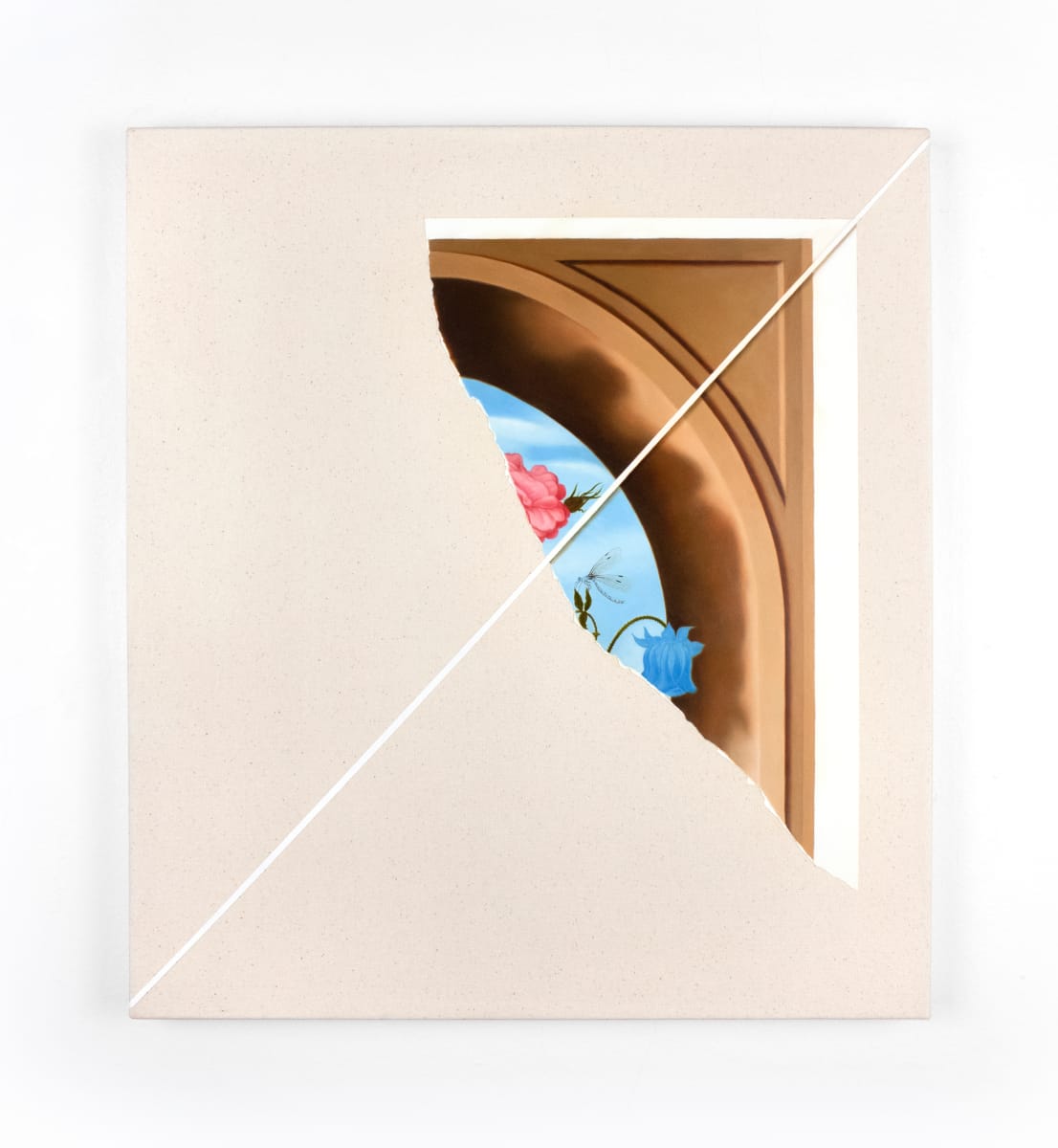 Still Life with Torn Paper (After Ambrosius Bosschaert) by Evan Halter 