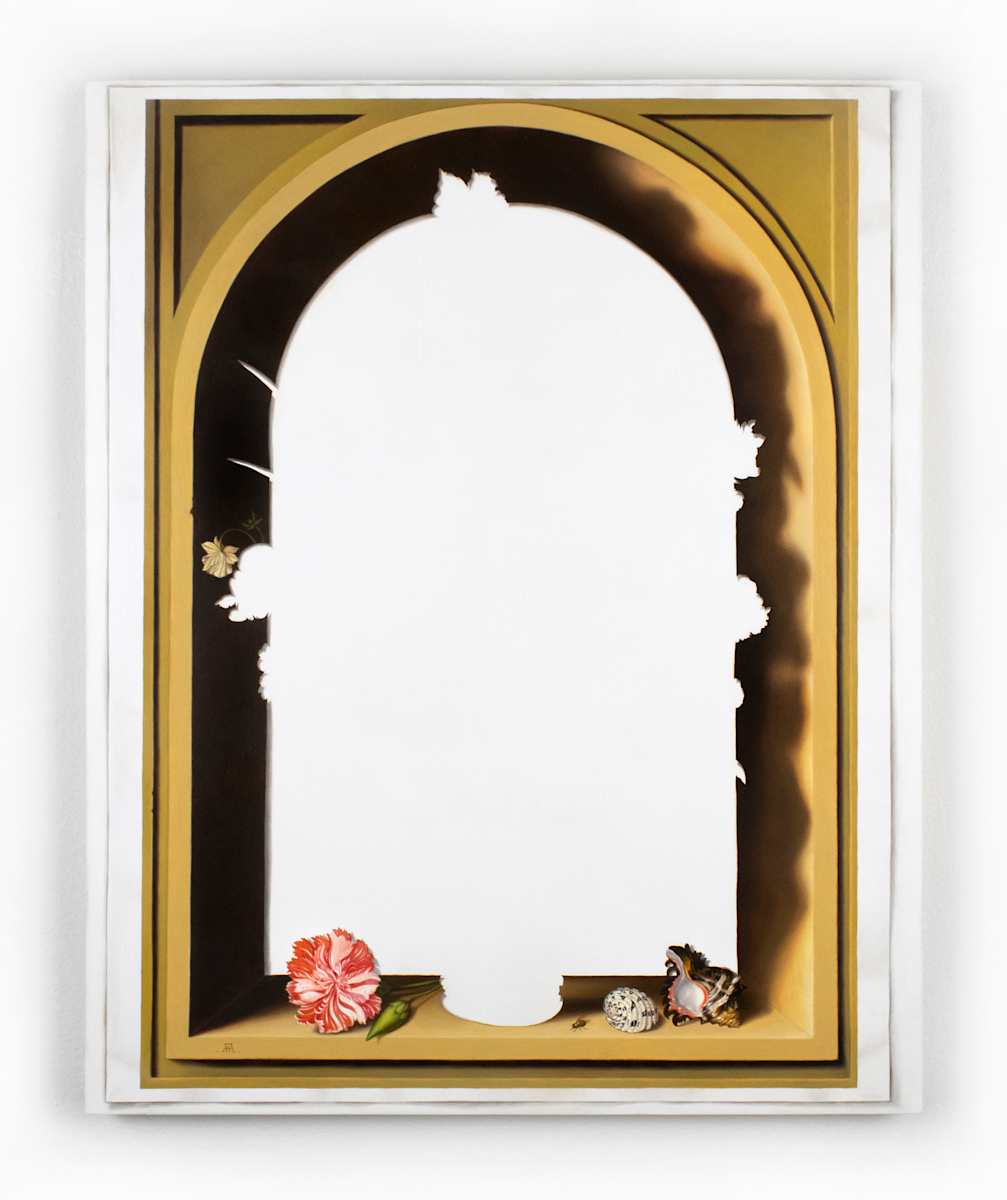 Still Life with Cut Paper (After Ambrosius Bosschaert) by Evan Halter, Image 1.