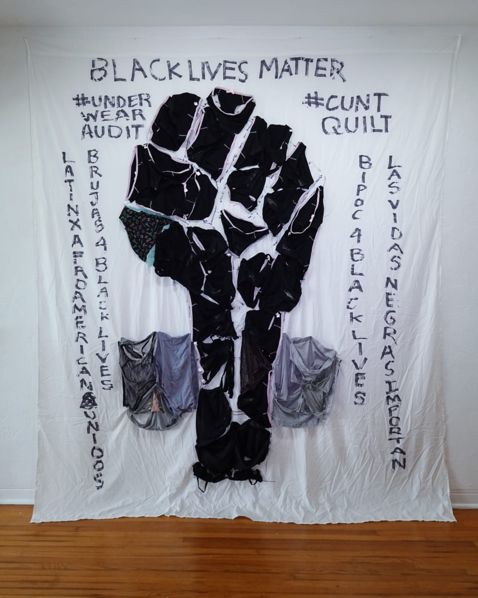 Arpillera Americanx * Cunt Quilt (BLM Power) by Coralina Rodriguez Meyer 