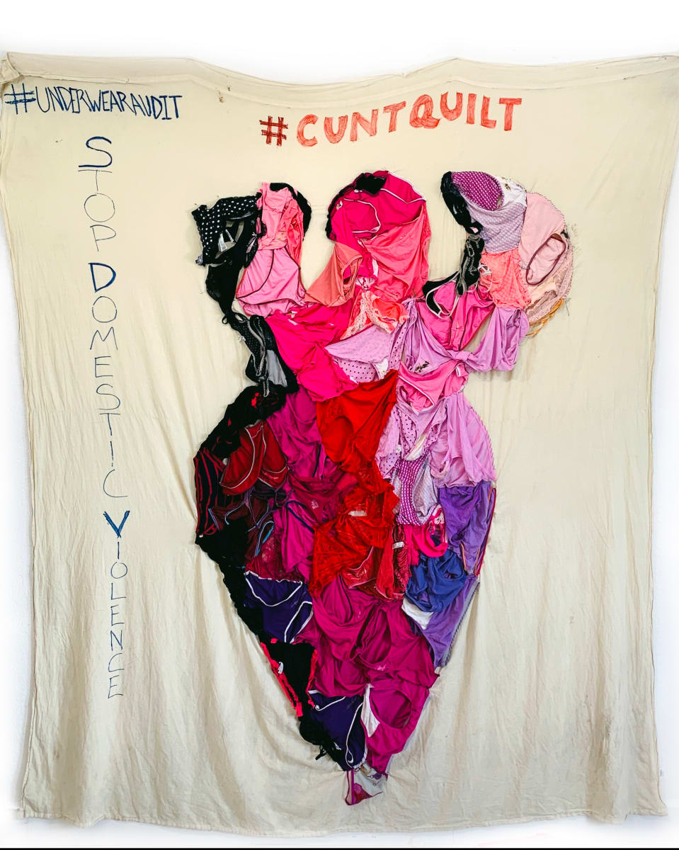 Arpillera Americanx * Cunt Quilt (Silueta) by Coralina Rodriguez Meyer 