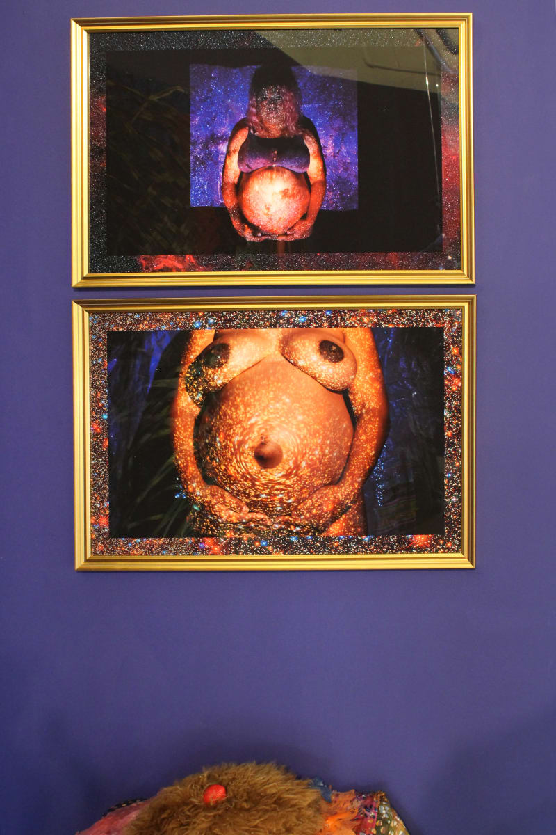 Black Hole (Resident Alien) diptych by Coralina Rodriguez Meyer 
