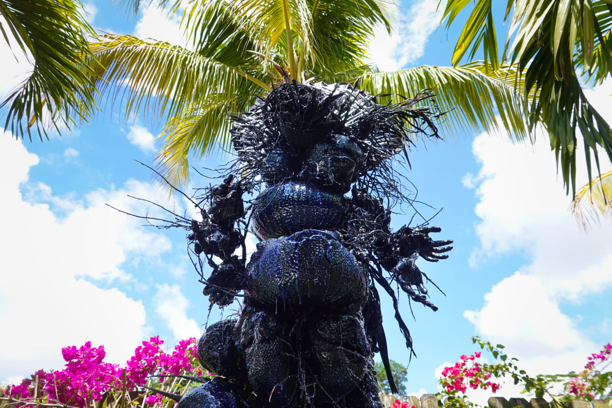 Chiminigagua Oya Ogbun Thinker (Coralina Triptych) by Coralina Rodriguez Meyer 