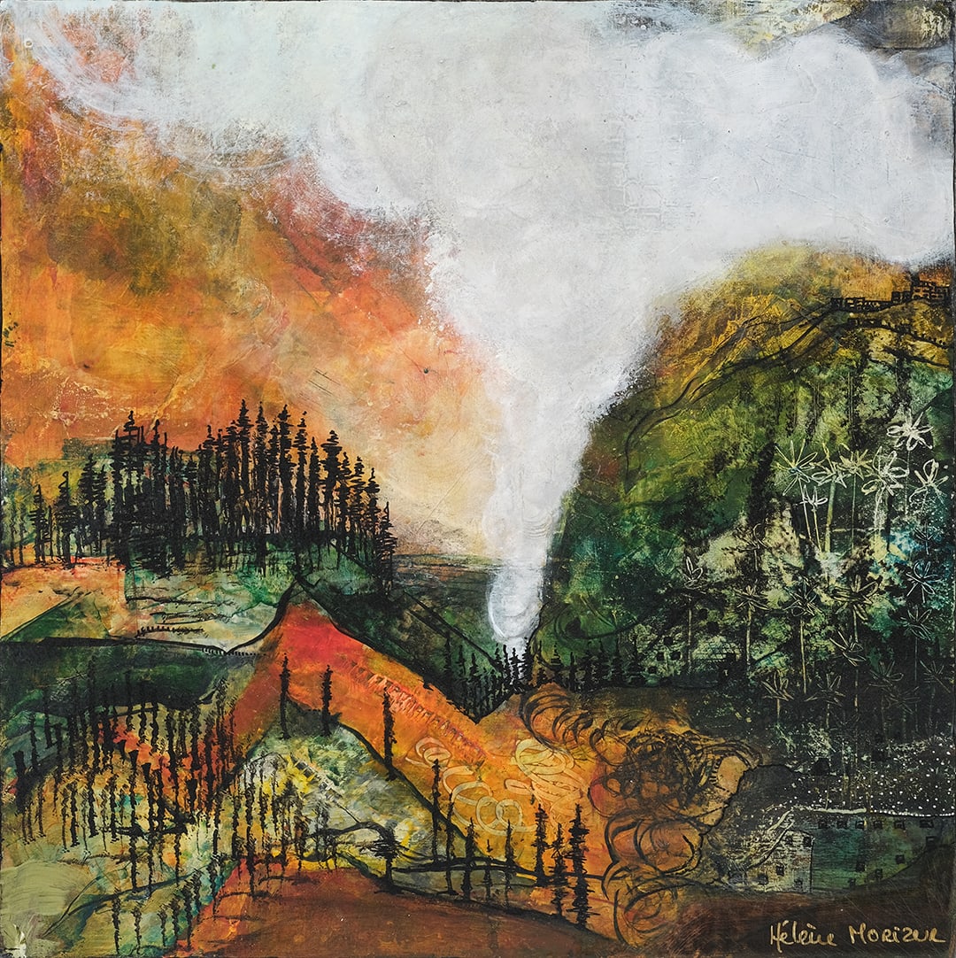 orange/Green by Helene Morizur 