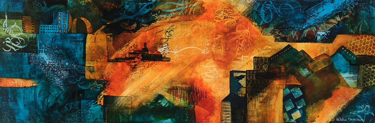 Sunset in the city by Helene Morizur 