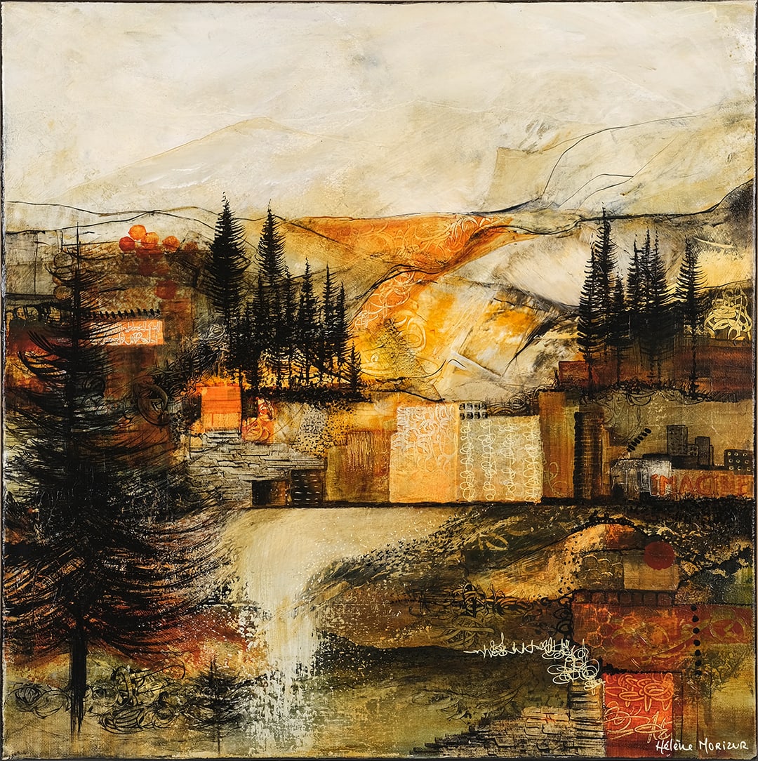 Pine trees by Helene Morizur 