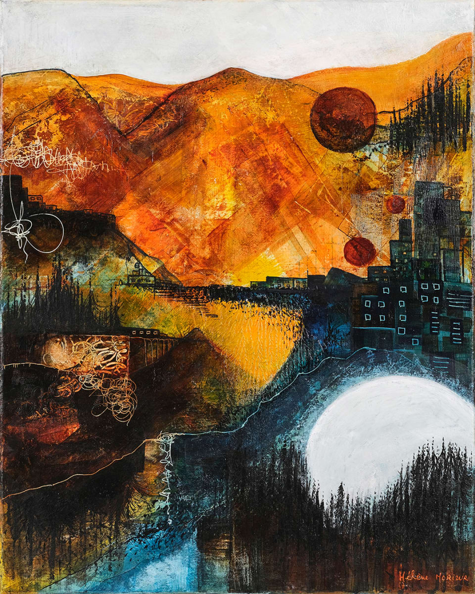 Moon bottom right by Helene Morizur 