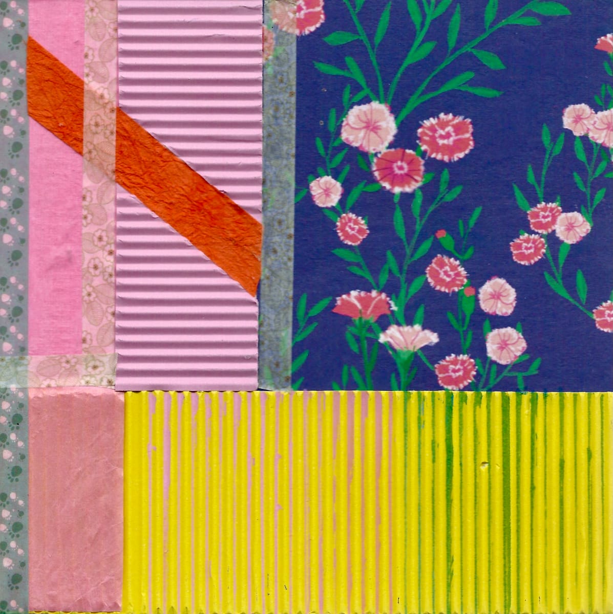 Lush place 2 by Vasu Tolia  Image: Lush place 2- small wooden collage