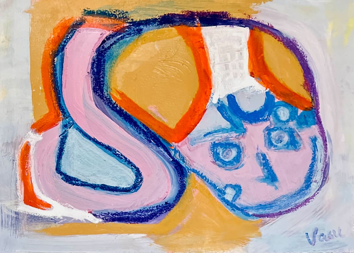 Breaking the mold by Vasu Tolia  Image: An abstract face, disproportionate , yet provoking