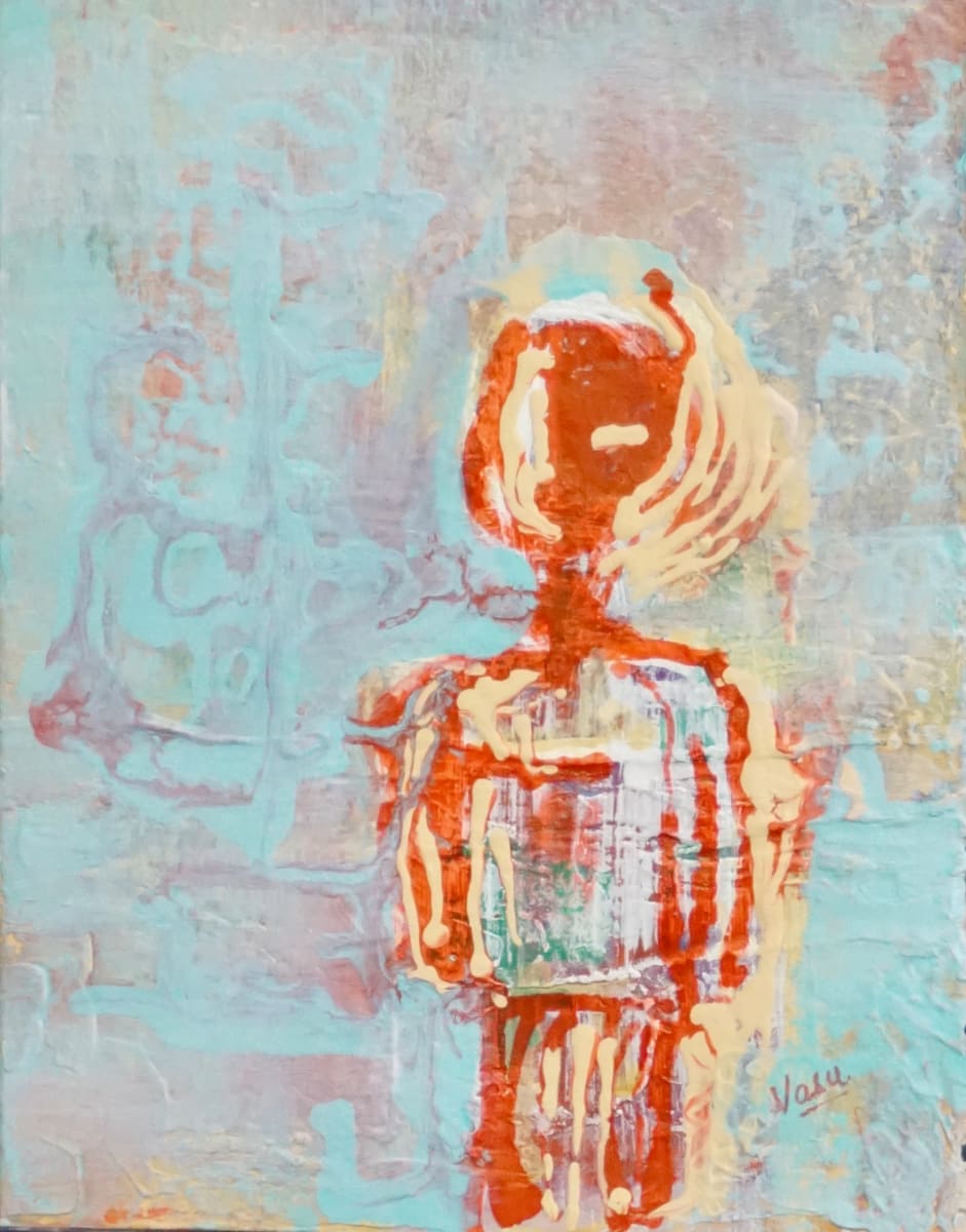 All alone by Vasu Tolia  Image: A lone, abstract figure