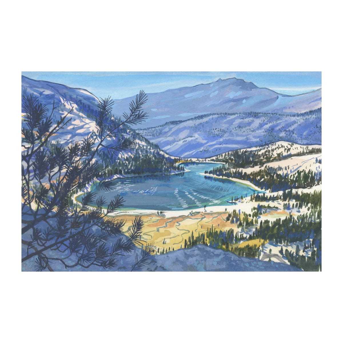 Lower Cathedral Lake by MaryEllen Hackett 
