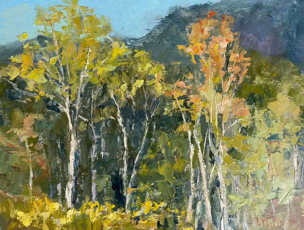 Turning in Fall by Lynn Mehta  Image: Turning in Fall, 11x14