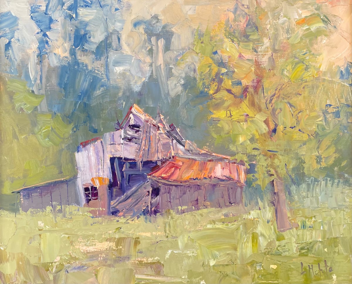 Roadside Afternoon by Lynn Mehta  Image: Roadside Afternoon, 12x10