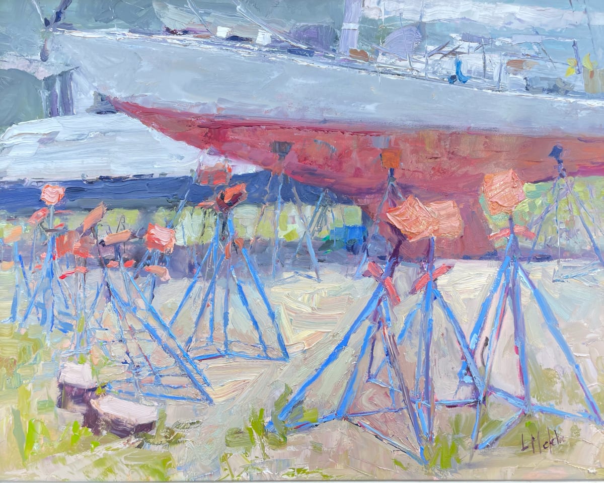 In the Marina by Lynn Mehta  Image: In the Marina, 16" x 20"