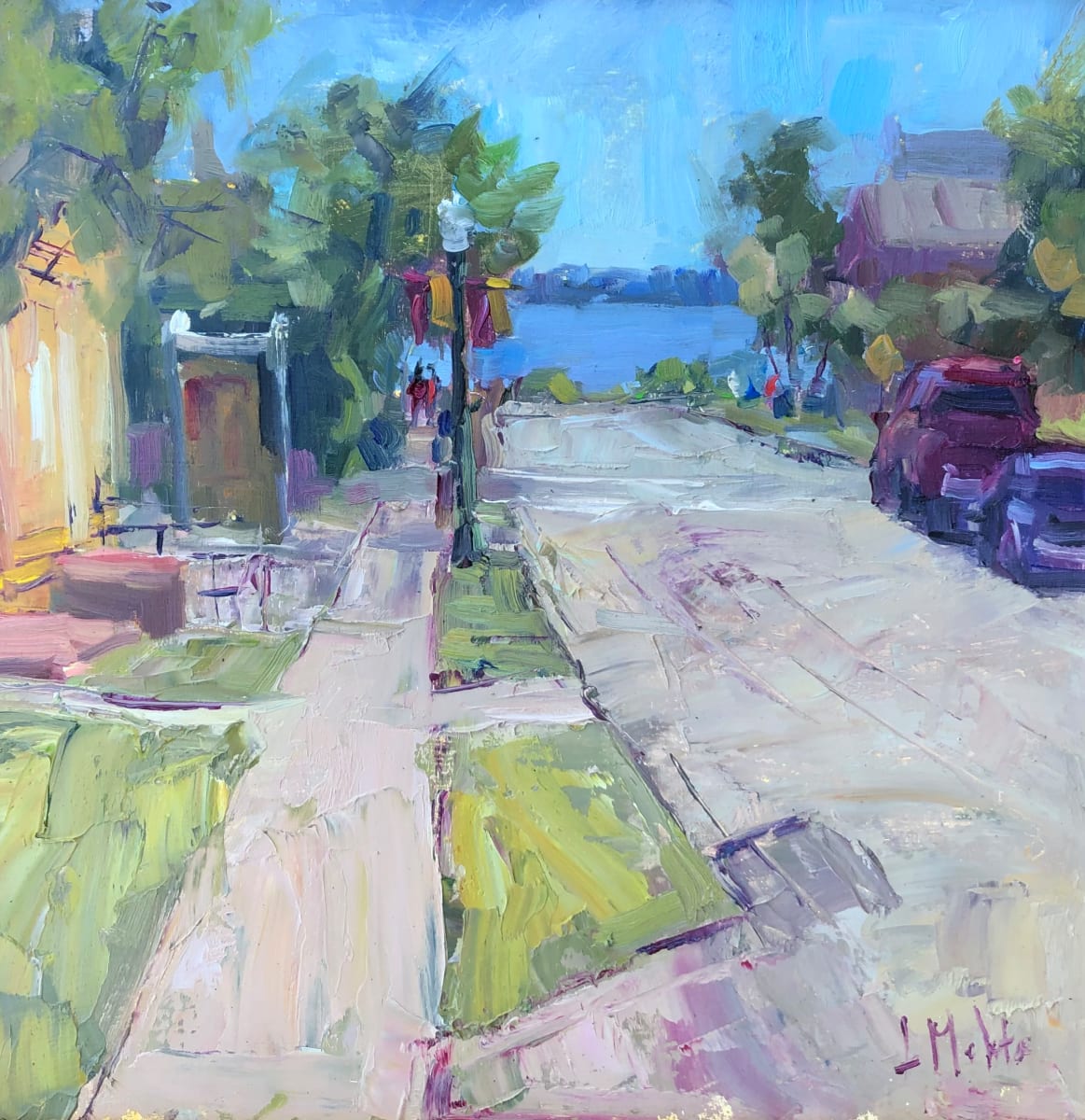 At the River Town  Image: At the River Town, 12x12