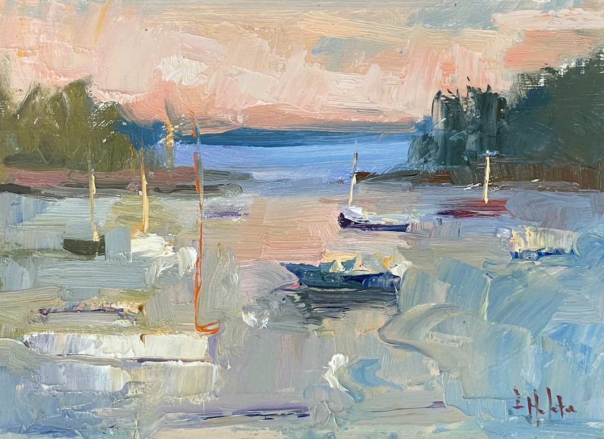 Changing Light at the Boat Harbor by Lynn Mehta, Image 1.