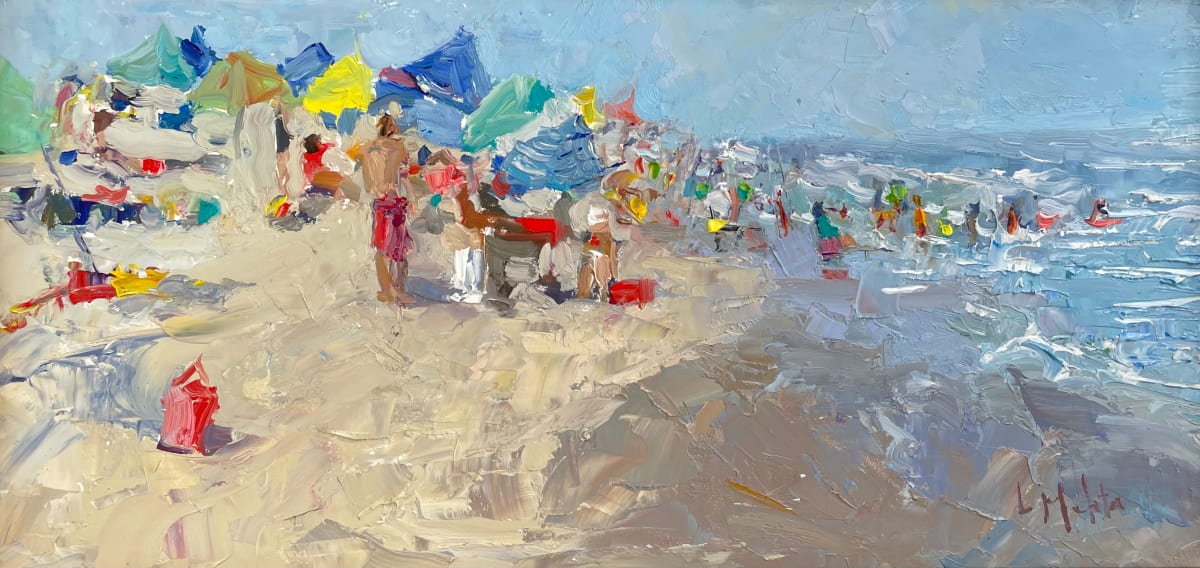 Beach Day by Lynn Mehta  Image: Beach Day, 8" x 16"