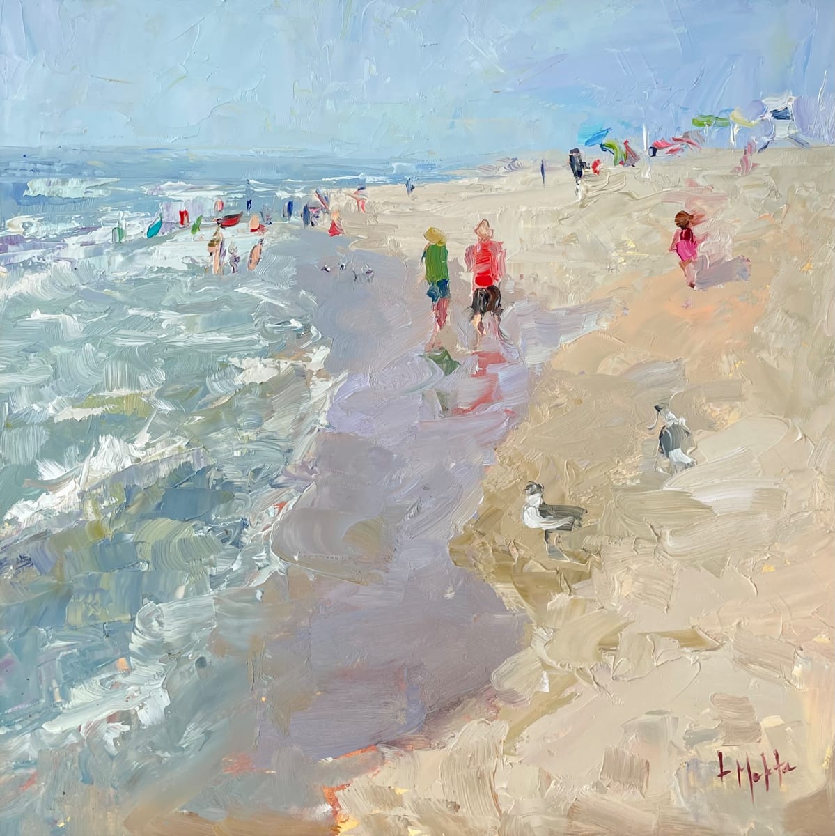 At the Shore by Lynn Mehta  Image: At the Shore, 12" x 12"