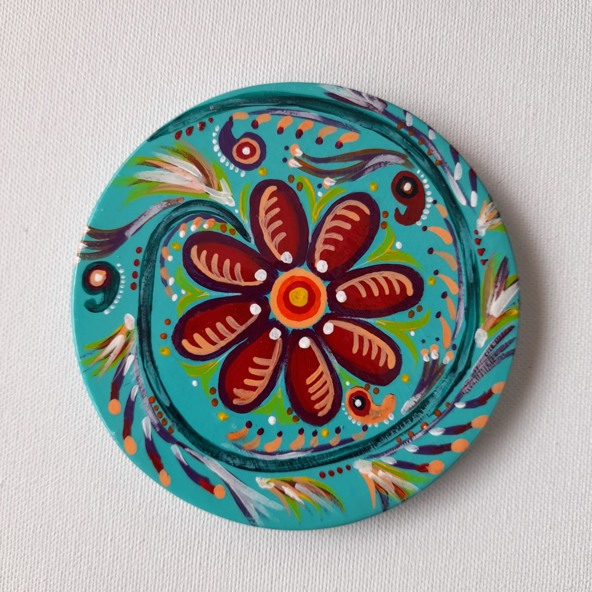 Circle Red Flower by Donna Gonzalez, Image 1.