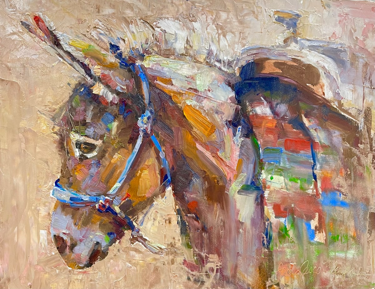 My Buddy Burro by Janis Casco Blayer Fine Art 