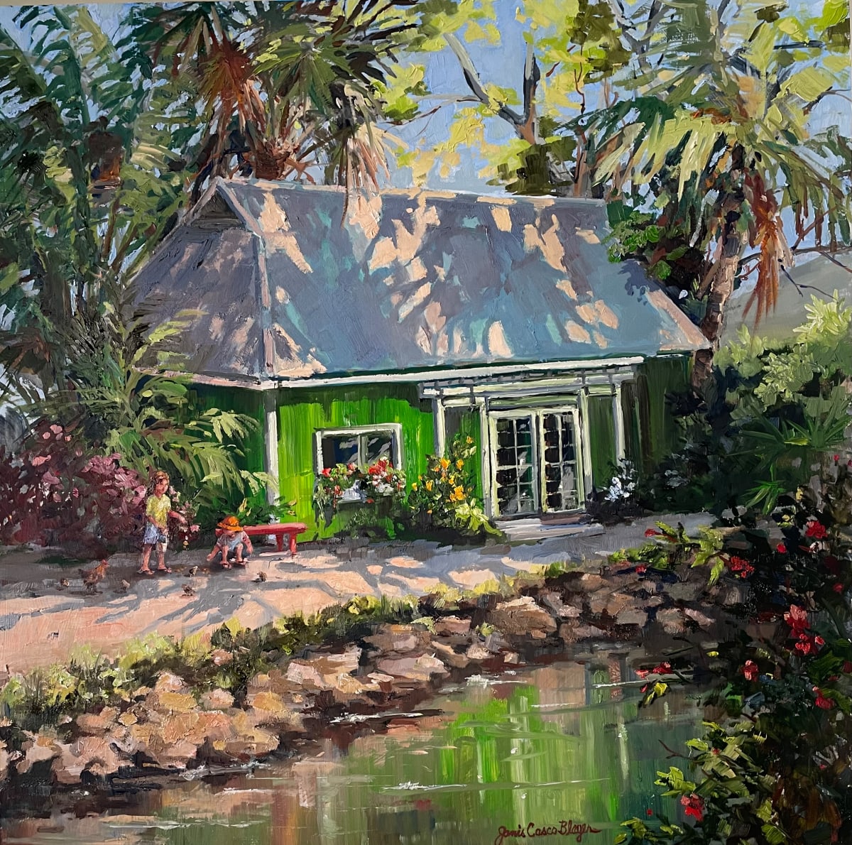 Chicken Feed by Janis Casco Blayer Fine Art 