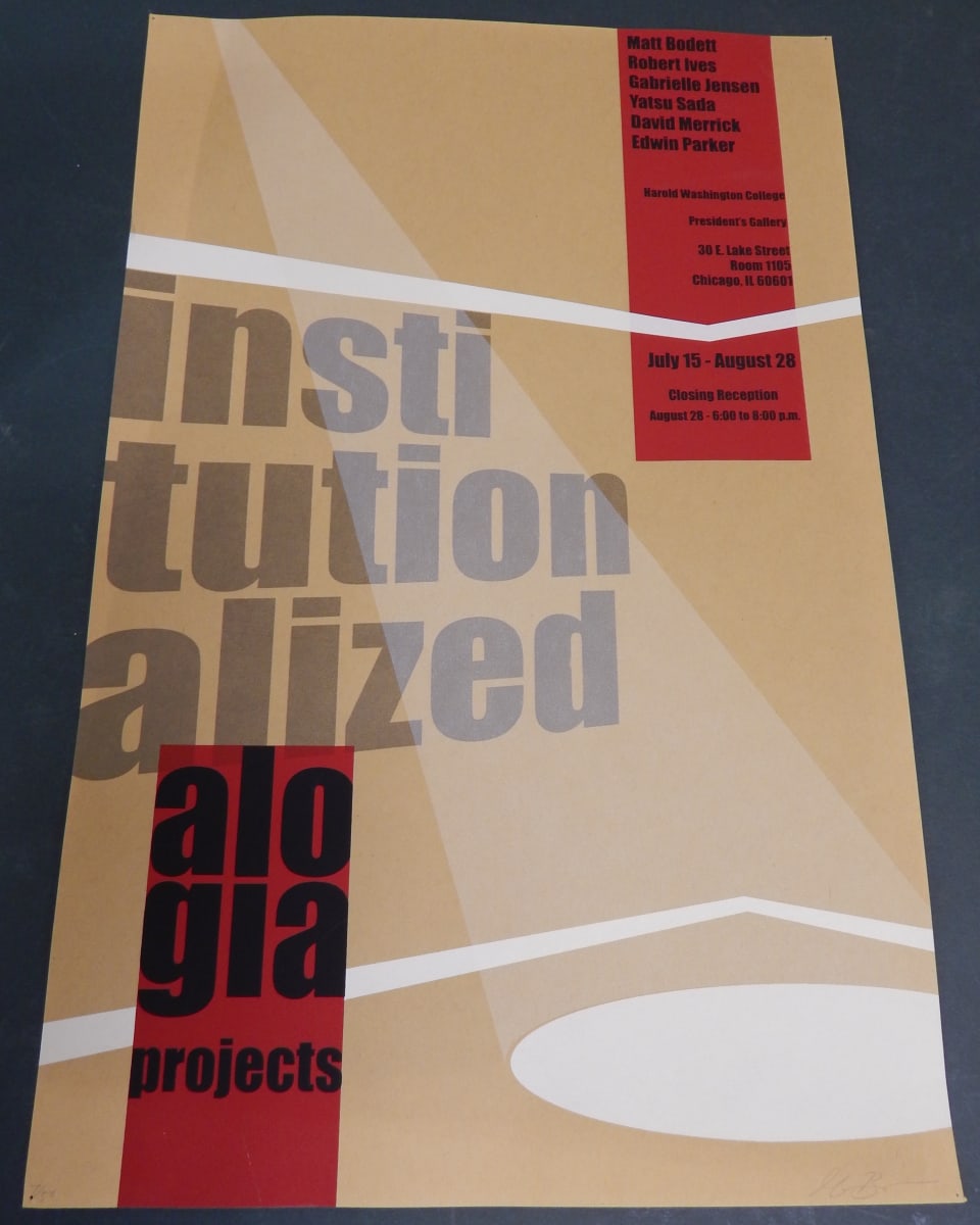 Institutionalized Exhibition Poster by G. B. 