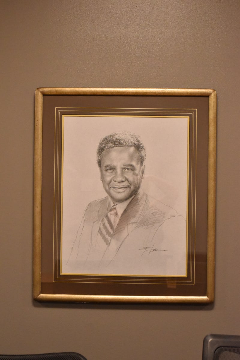 Portrait of Harold Washington by Eulalio Silva 