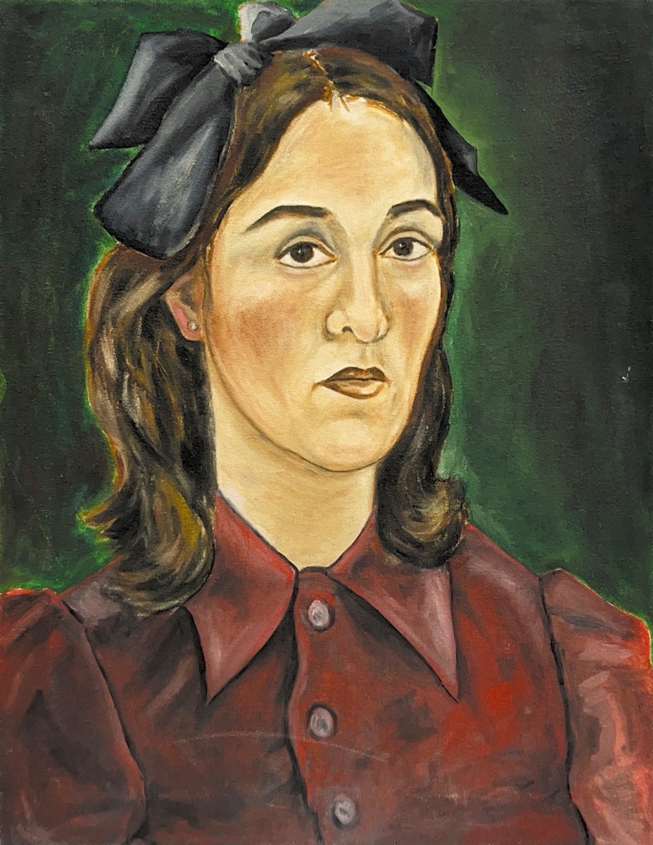 Untitled - Woman with Black Bow 