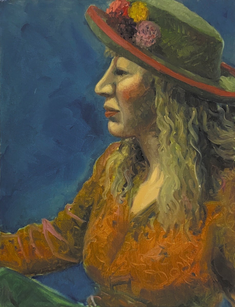 Untitled - Woman with Flowers in Hat 