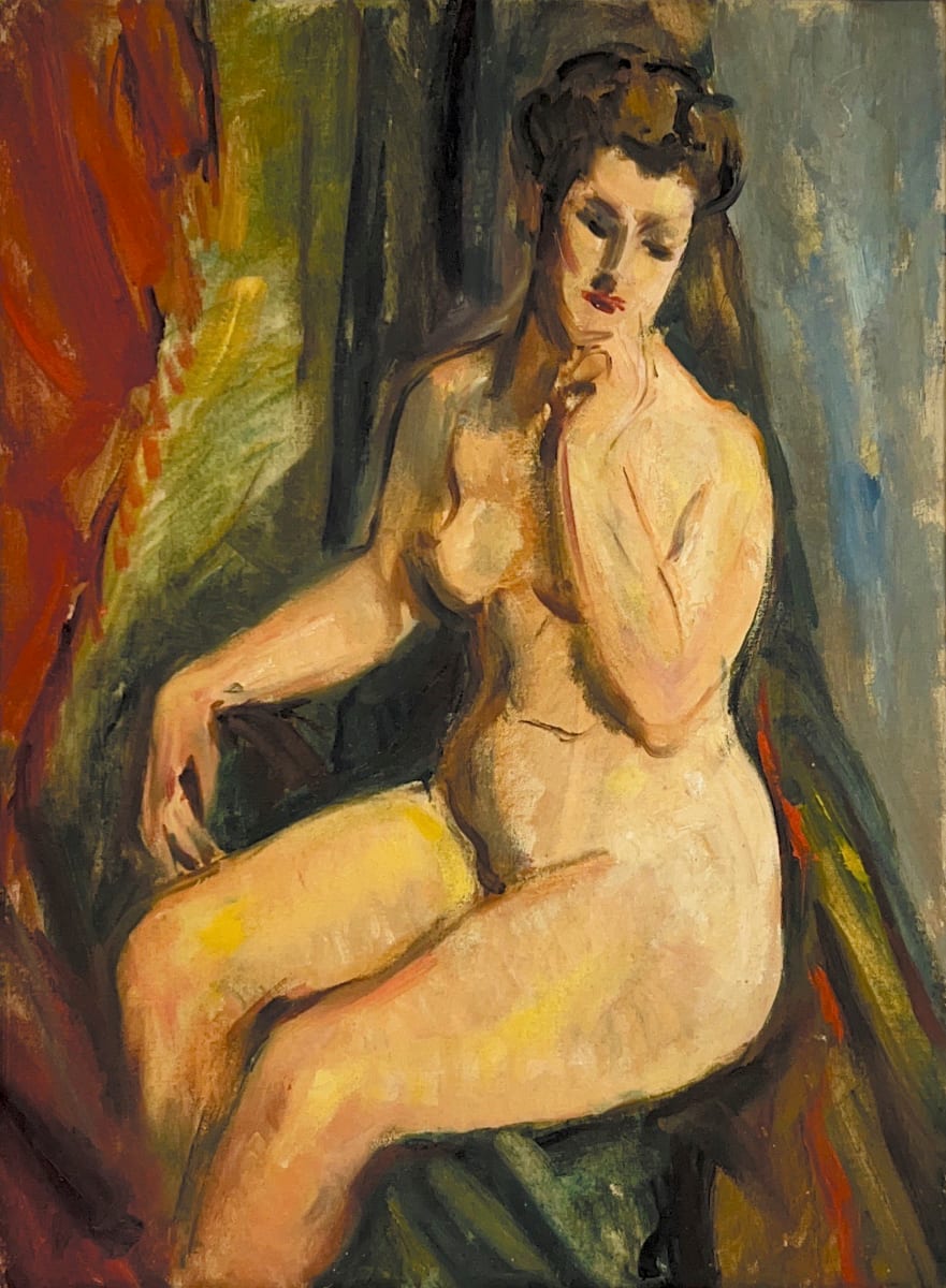 Untitled - Seated Nude Figure 
