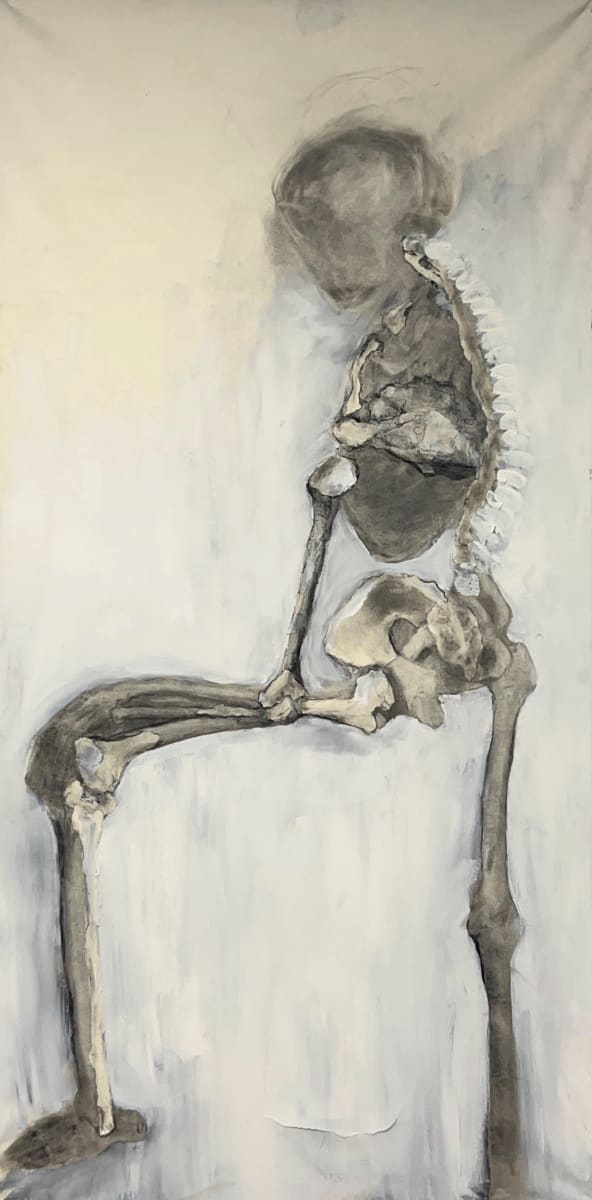 Untitled - Skeleton Figure by Alice Kricheli 