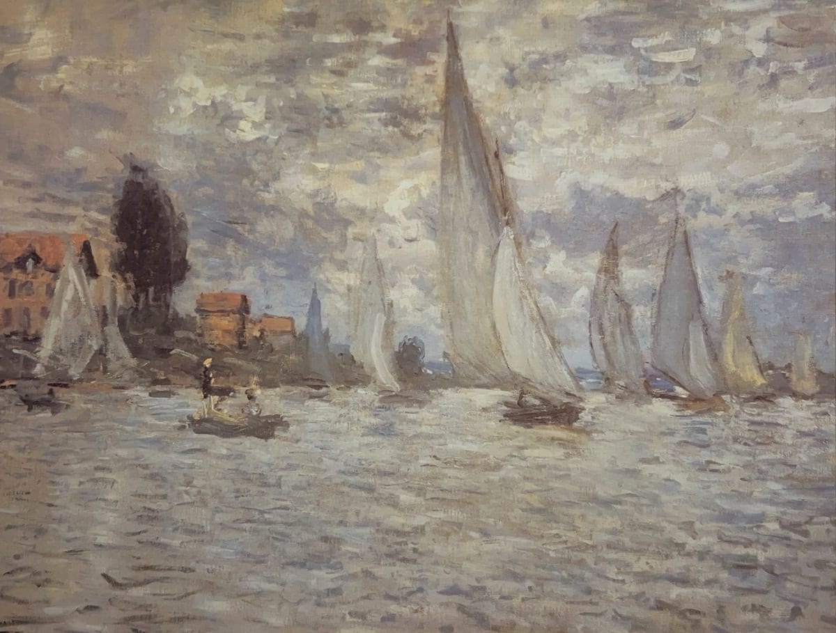 The Boats Regatta at Argenteuil by Claude Monet 