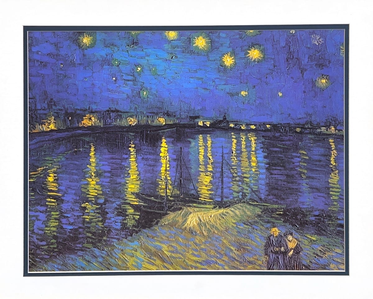 Starry Night Over the Rhone by Claude Monet 