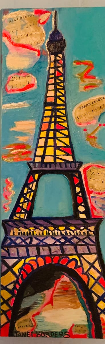 Paris in Spring by Janet Borders  Image: Collage of Paris in Spring 